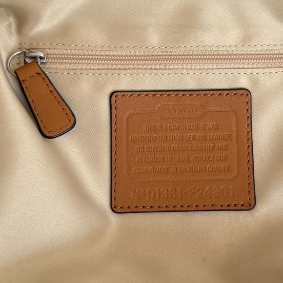 Coach Timeless Tan and Brown Leather Crossbody Bag - Picture 6 of 16